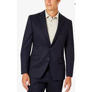 NWT Van Heusen Flex Classic Fit Mens Black Blazer Sport Coat Suit Jacket Sz 42R